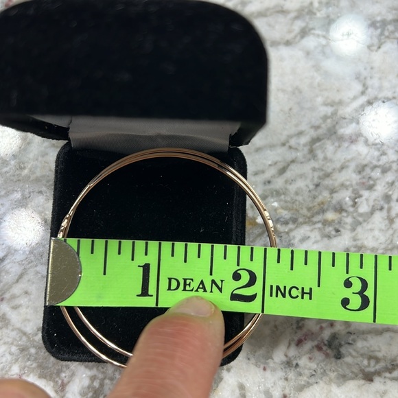 14 karat Russian pink gold earrings - Picture 4 of 4